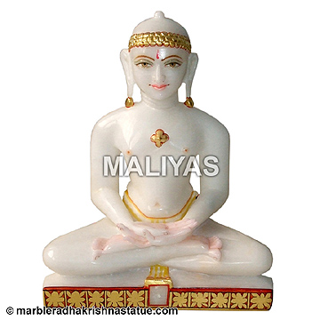 Lord Marble Mahavir Swami Statue