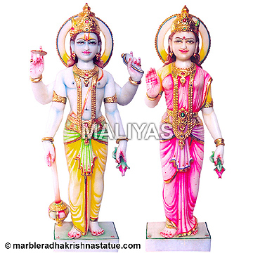 Laxmi Narayan Marble Statues