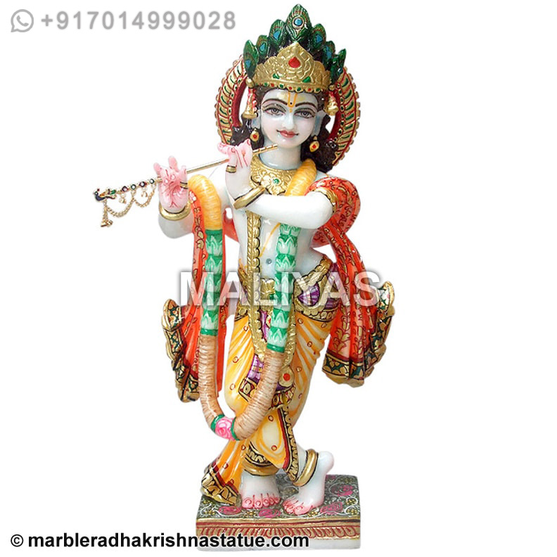 Beautiful Lord Krishna from Marble