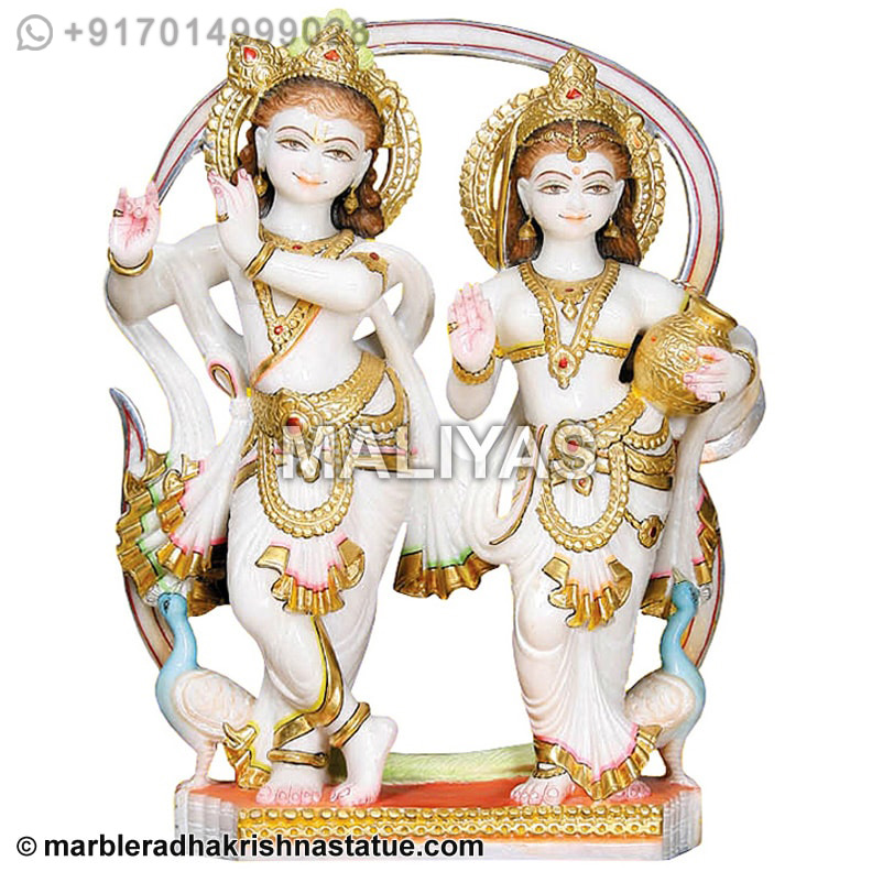 Beautiful Pair of Radha Krishna Murti
