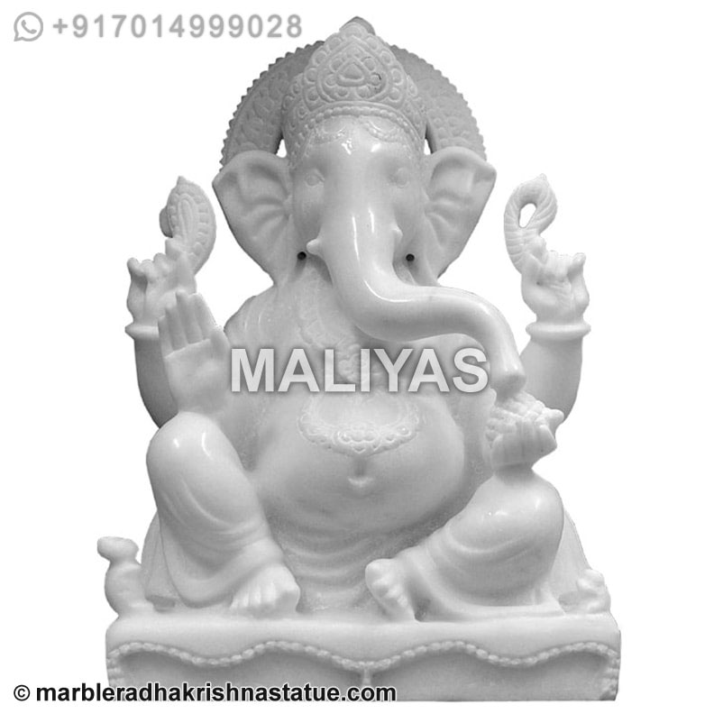 Ganpati Marble Murti - ganesh murti online manufacturer exporter Jaipur