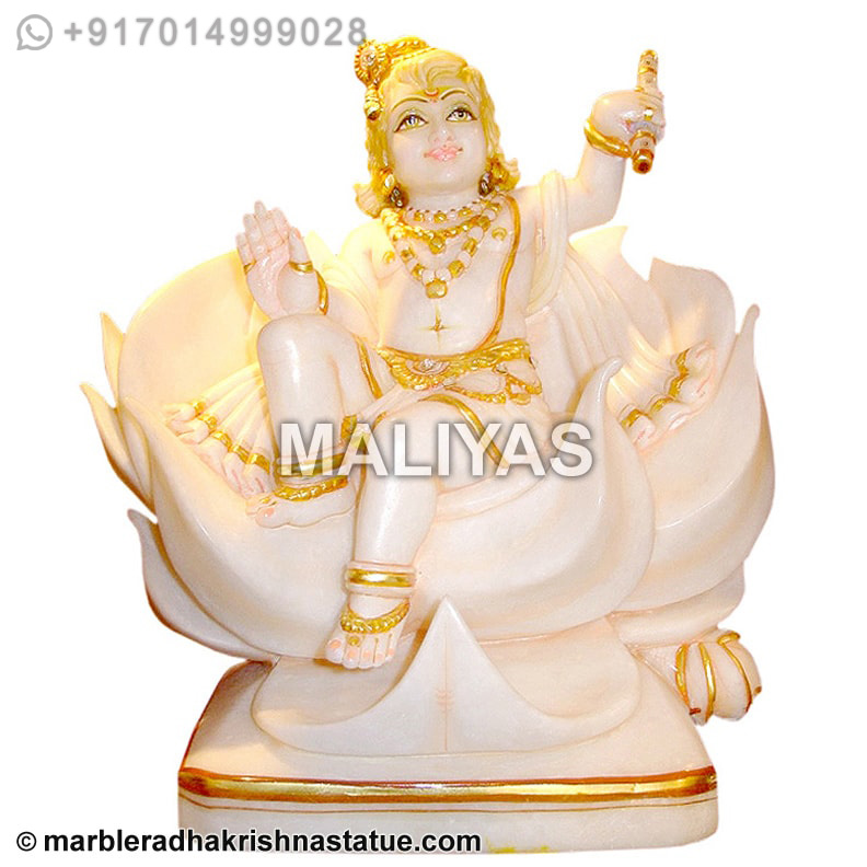 Krishna Statue On Lotus