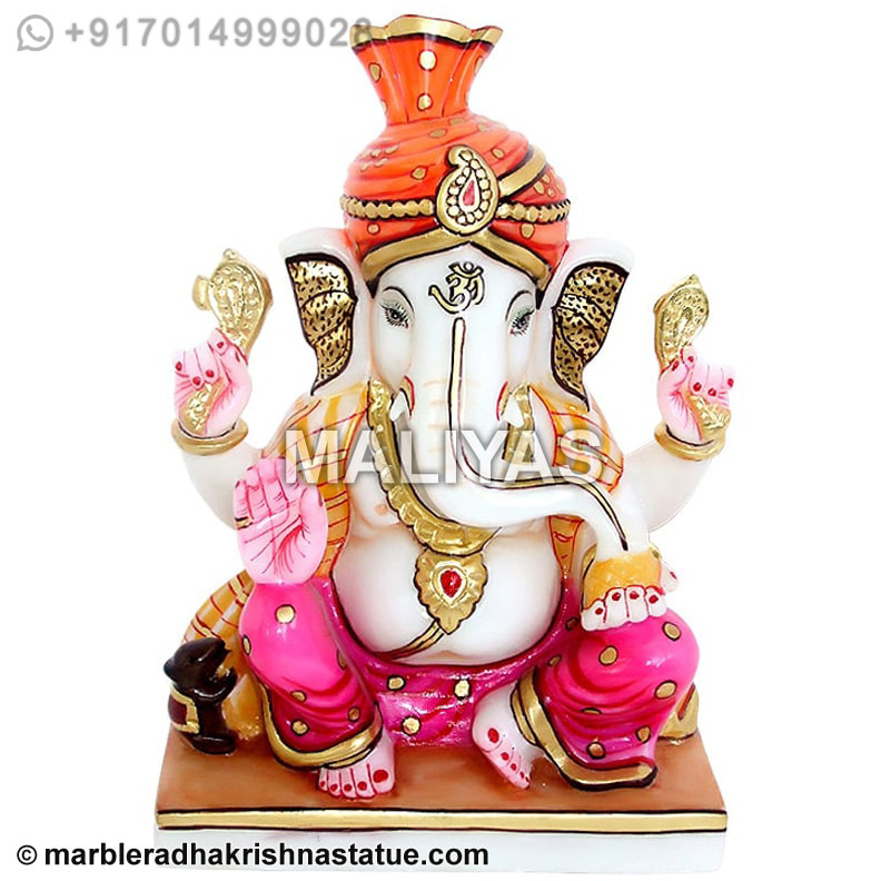 Lord Ganesha Marble Statue