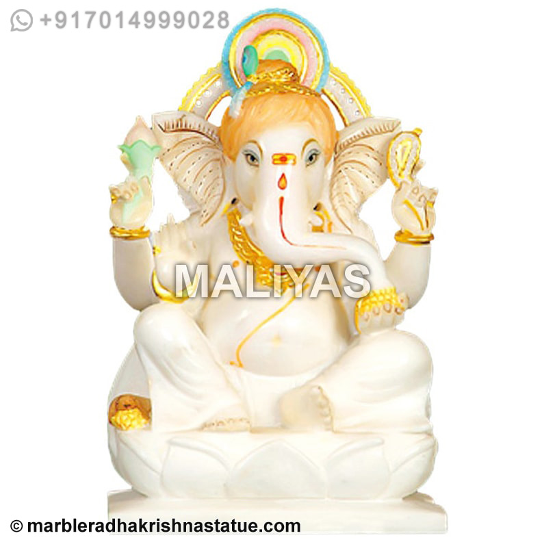Lord Ganesha Marble Statue