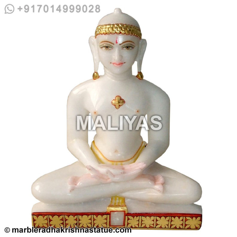Lord Marble Mahavir Swami Statue