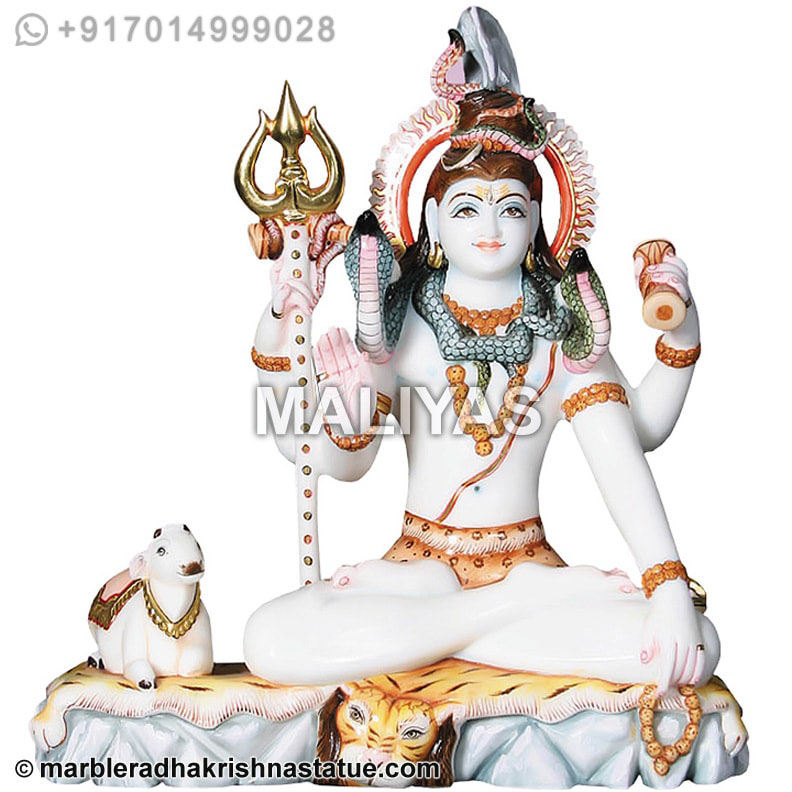 Lord Shiva Marble Statue for Sale