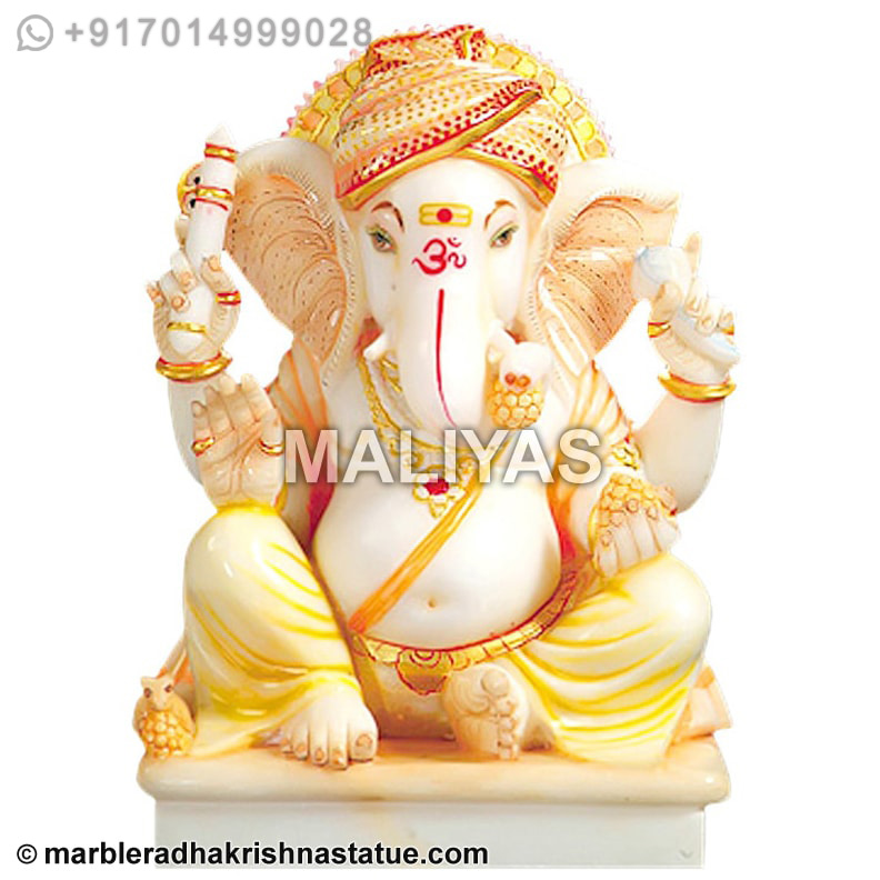 Marble Altar Ganesh Statue