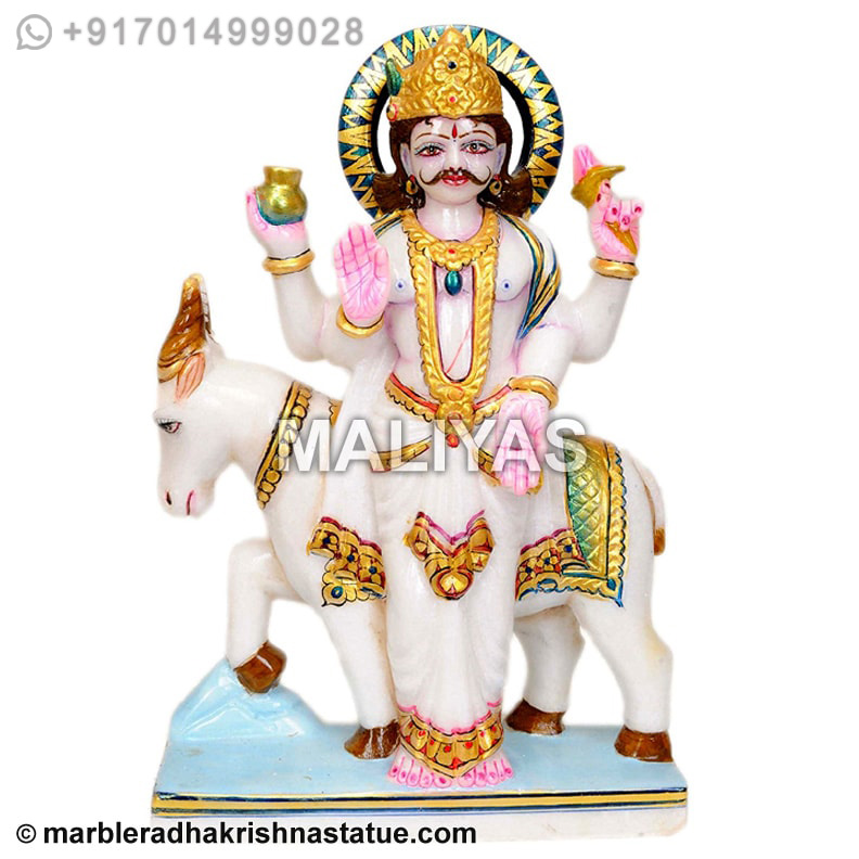 Marble Chandra Navagraha Statue