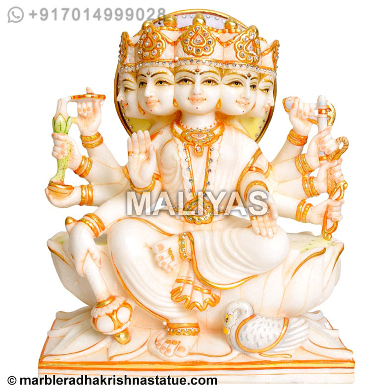 Marble Goddess Gayatri Moorti