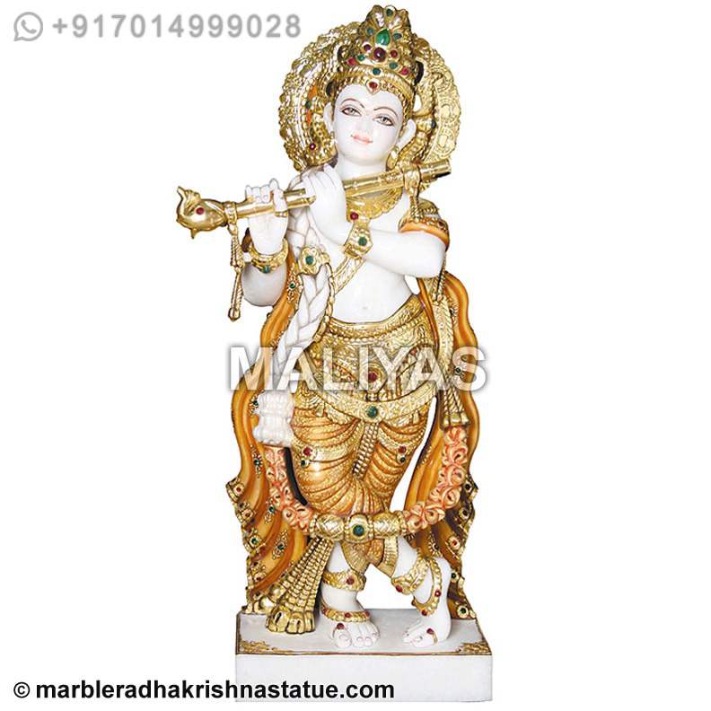 Marble Krishna Moorti