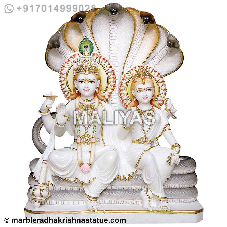 Marble Laxmi Narayan Statue