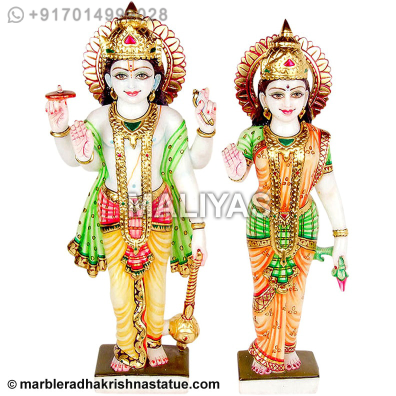 Marble Laxmi Vishnu Idols