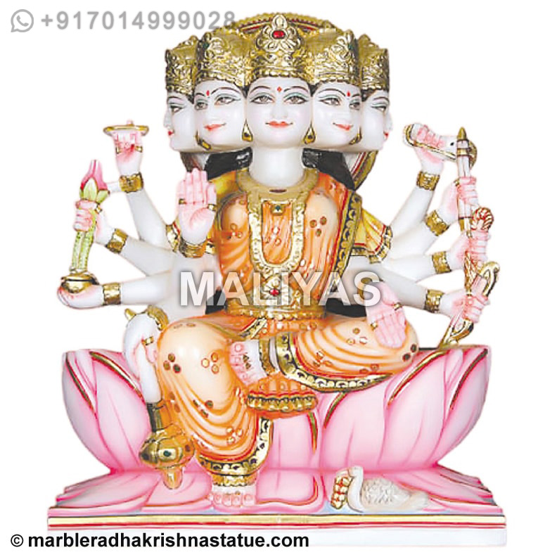 Marble Maa Gayatri Statue