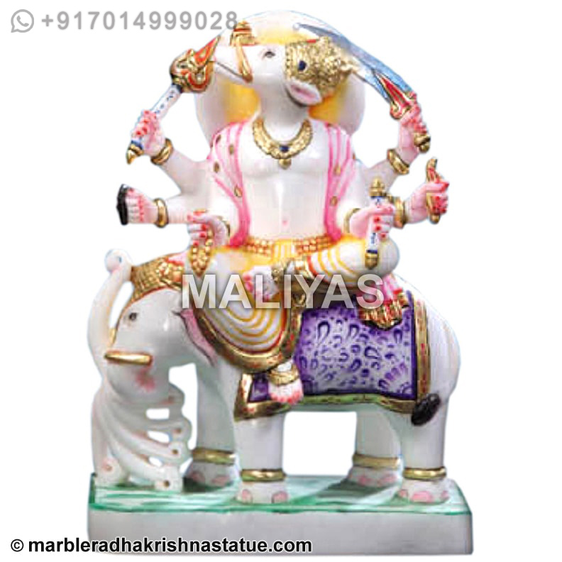Marble Manibhadra Veer Murti