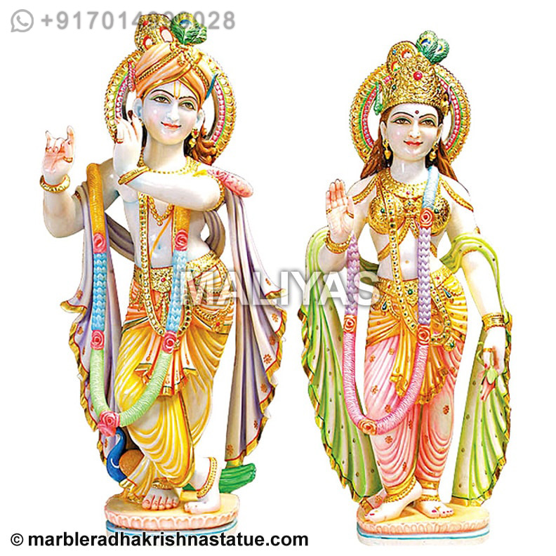 Marble Radha Krishna Deity