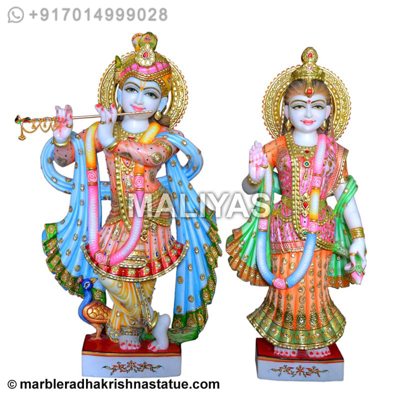 Marble Radha Krishna Deity