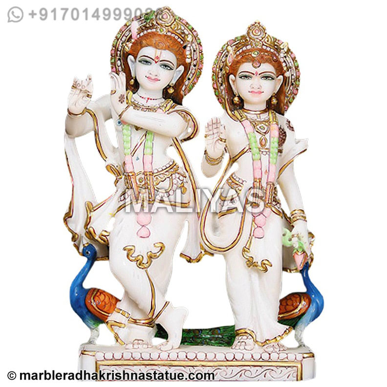 Marble Radha Krishna Murti