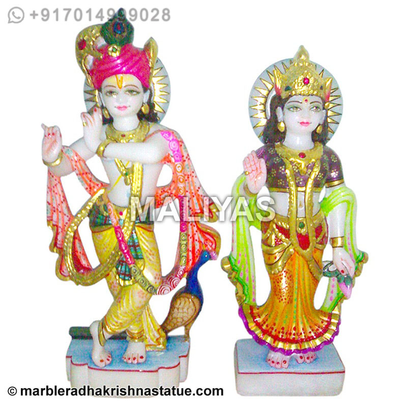 Marble Radha Krishna Statues