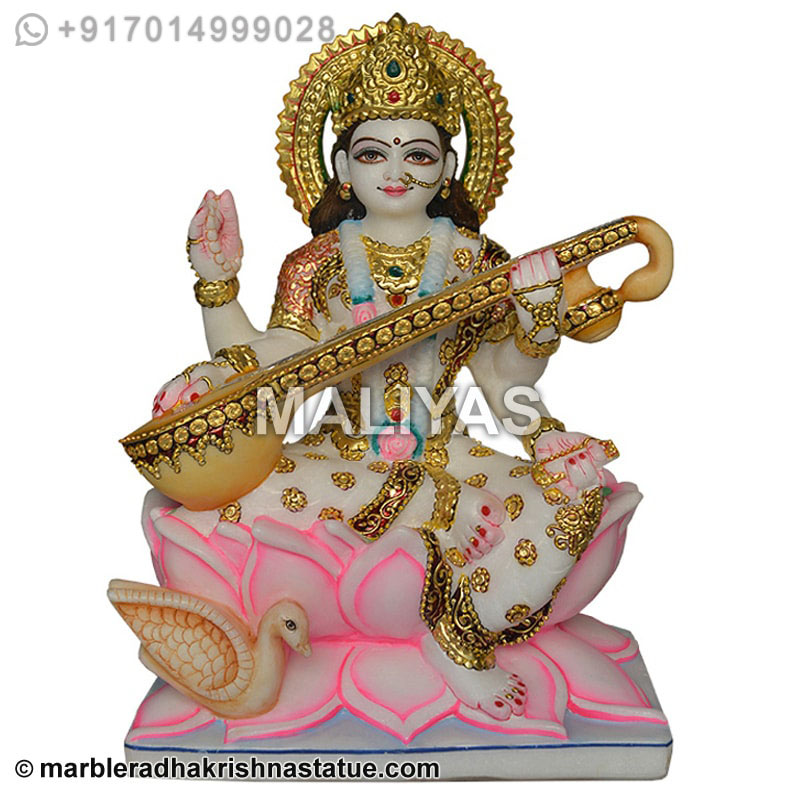 Marble Saraswati Maa Idol