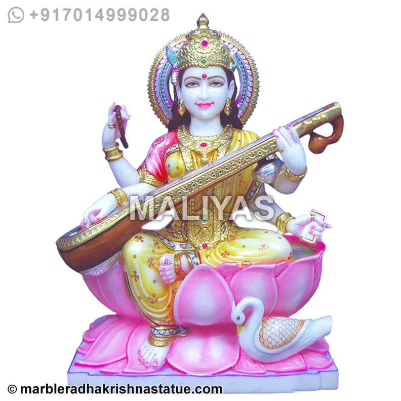 Marble Saraswati Statue