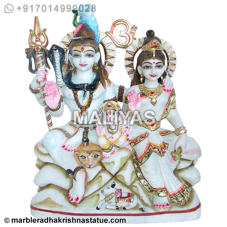 Marble Shiv Parvati Statues Exporter