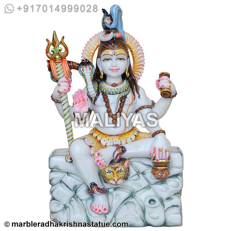 Marble Shivji Statue Moorti