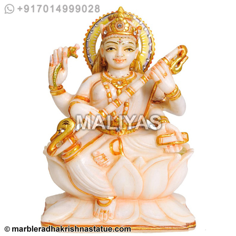 Marble Statue of Saraswati maa