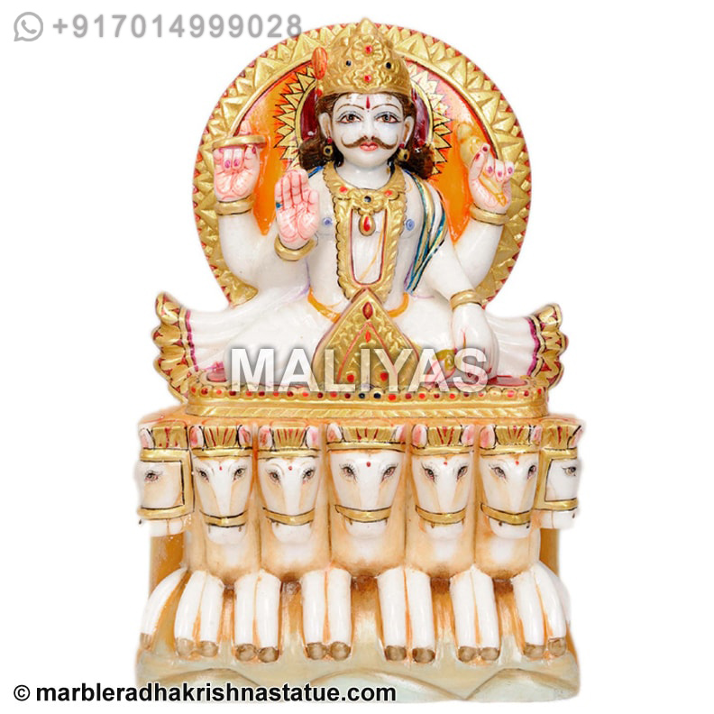 Marble Surya Murti