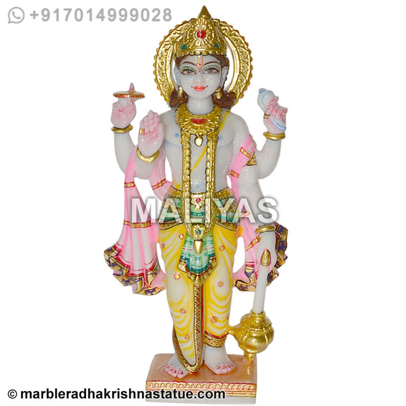 Marble Vishnu Sculpture