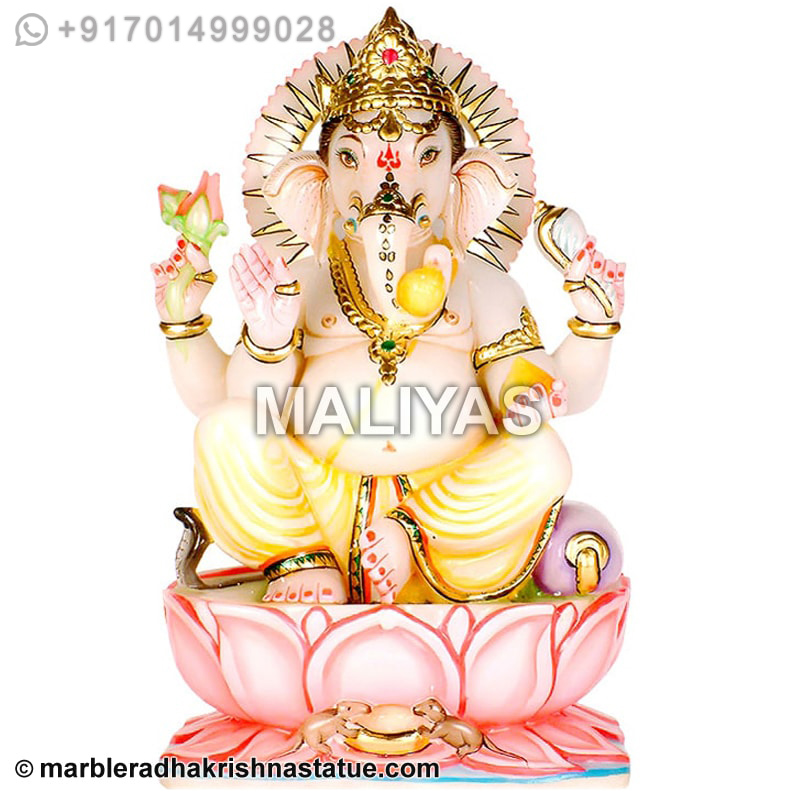 Pure White Marble Ganesh statue