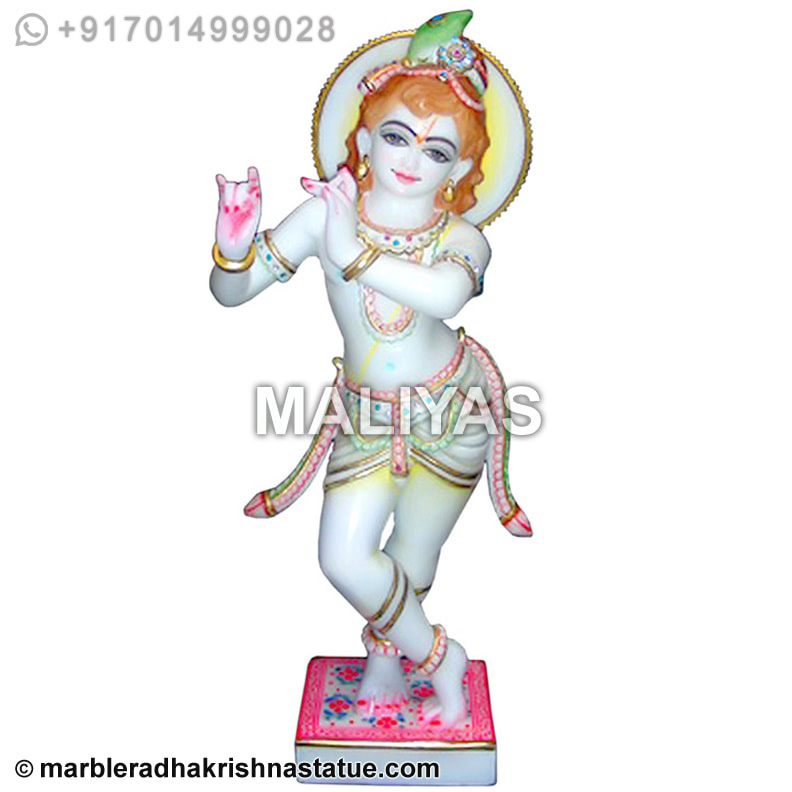 White Krishna Statue
