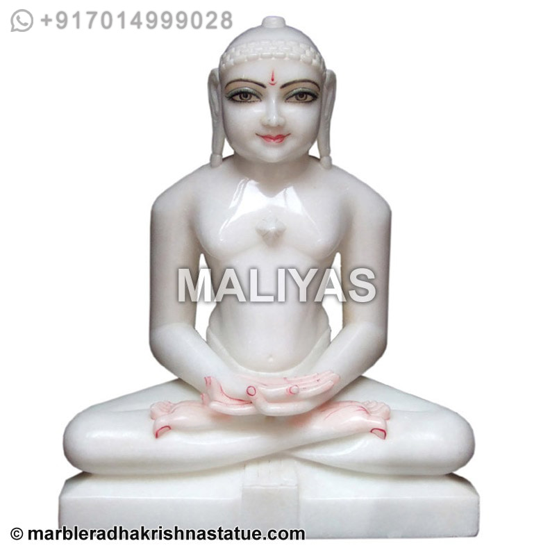 White Marble Bhagwan Adinath Statue