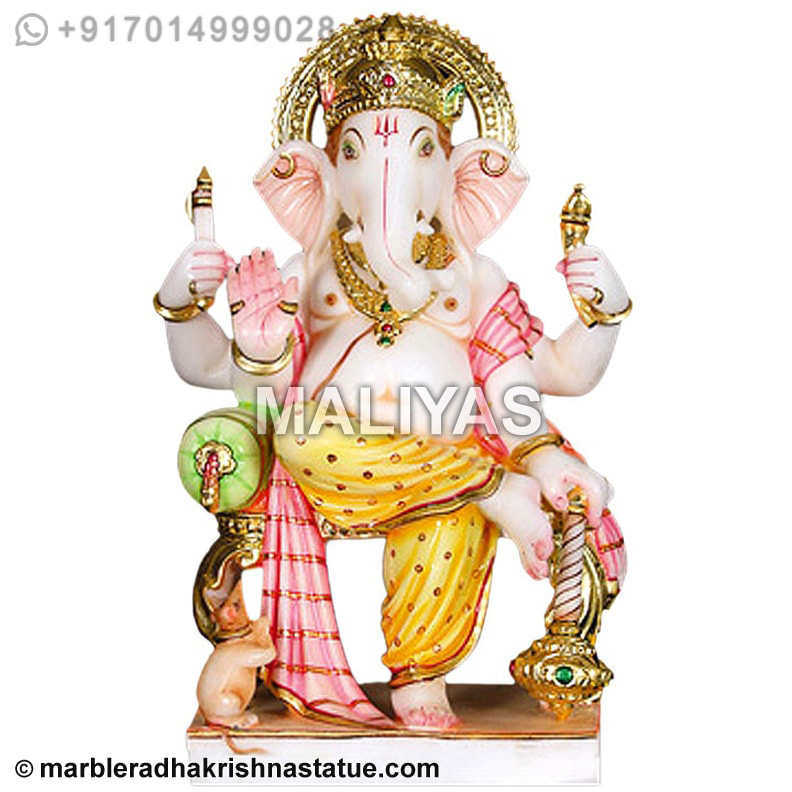 White Marble Ganesha Statue