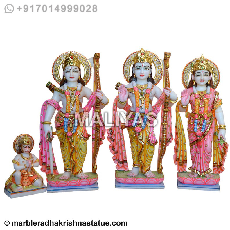 White Marble Ram Darbar Statue