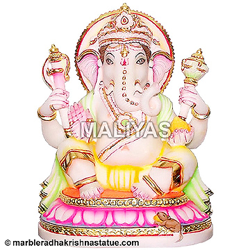 Beautiful Lord Ganesh Statue from Marble
