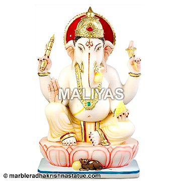 Aesthetically Carved Lord Ganesha