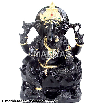 Lord Ganesha from Black Marble