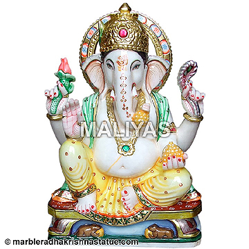 Marble Vinayak Statue