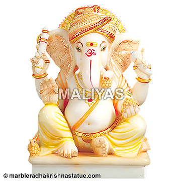 Marble Altar Ganesh Statue