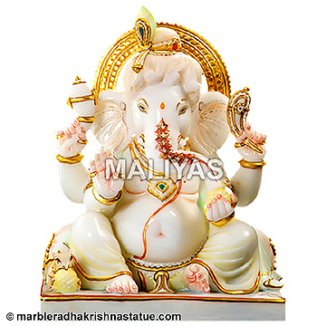 Marble Bal Ganesha Statue