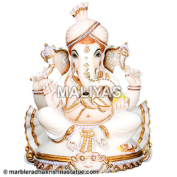 Marble Stone Ganesha Statue