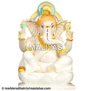 Lord Ganesha Marble Statue