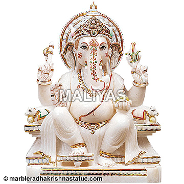 Marble Ganpati Statue