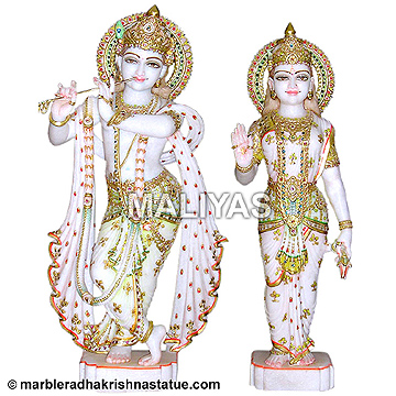 Marble Murti of Radha Krishna