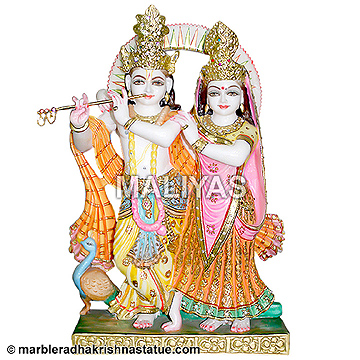 Beautiful Radha Krishna from Marble