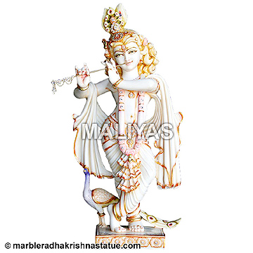 Marble Krishna Moorti