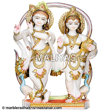 Beautiful Pair of Radha Krishna Murti