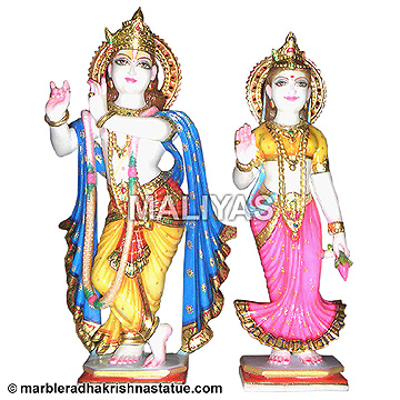 Marble Radha Krishna Sculptures