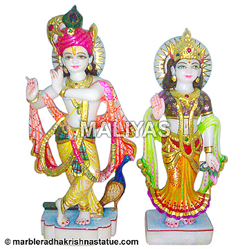 Marble Radha Krishna Statues
