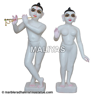 Marble Radha Krishna Iskcon Deity